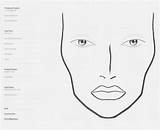 Face Template Charts Makeup sketch template