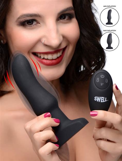 worlds 1st remote control inflatable curved 10x anal plug shop