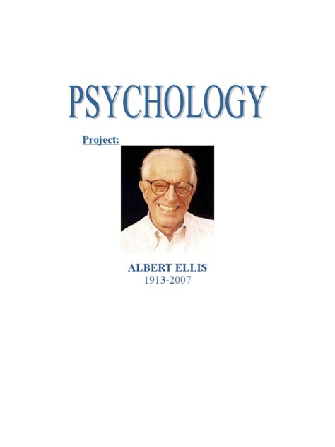 albert ellis rational emotive behavior therapy psychotherapy