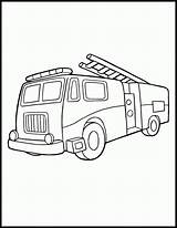 Coloring Fire Pages Station Truck Kids Printable Popular sketch template