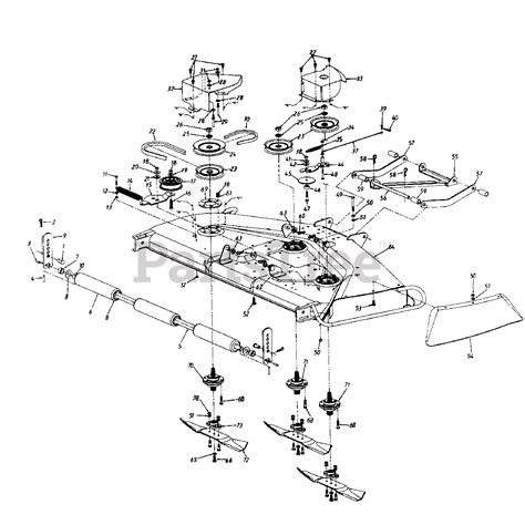 mtd p mtd garden tractor  walmart deck assembly parts lookup  diagrams