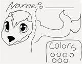 Furry Kemono Coloring sketch template