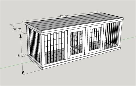 plans  build   wooden double dog kennel size large trainingdogscases diy dog kennel