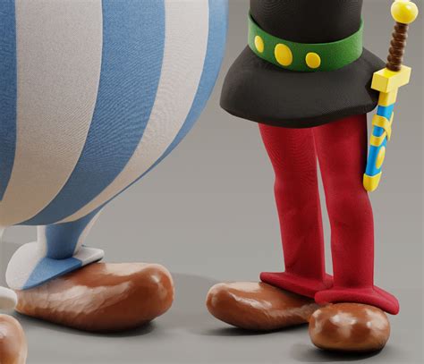 asterix and obelix olivier pautot illustration and animation 3d 3d