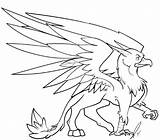 Griffin Coloring Pages Griffon Printable Baby Cute Gryphon Color Adult Drawing Kids Sheets Drawings sketch template