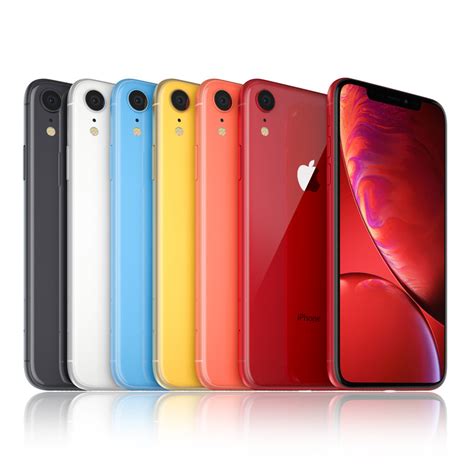 apple iphone xr colors  model turbosquid