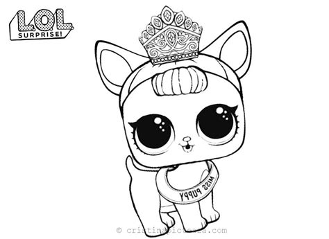lol doll dog coloring page coloring pages