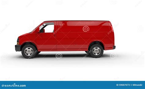 red van side view stock image image  layout fast