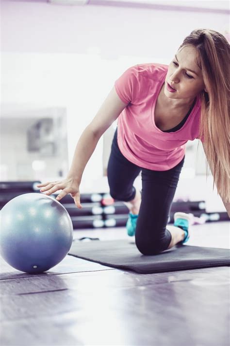 a pilates ball is the only prop you need for this full body workout