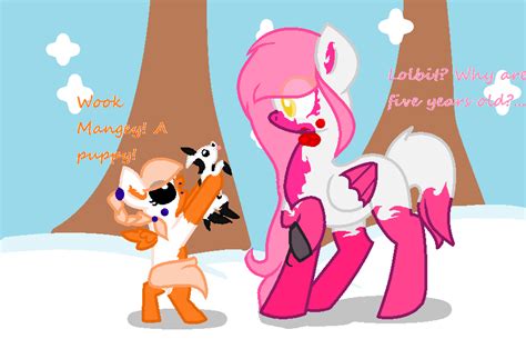 Funtime Foxy And Lolbit Fnaf Mlp By Glindagames On