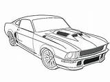 Mustang Coloring Ford Pages Car Cars Fast 67 Gt Drawing Outline Bronco Cool Furious Printable 1969 1967 F150 Drawings 1966 sketch template