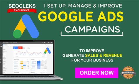 setup manage optimize google ads campaign   seoclerks