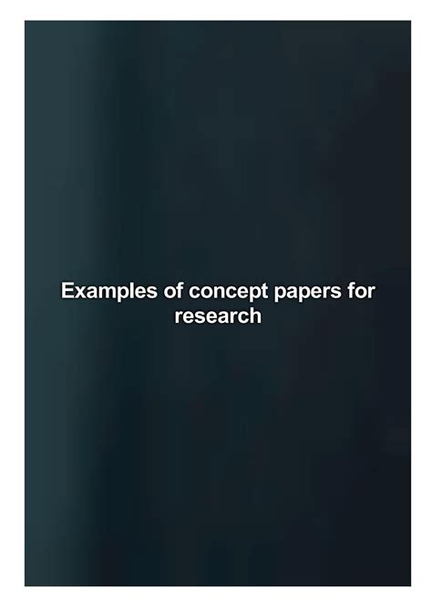 examples  concept papers  research  higgins cristabel issuu