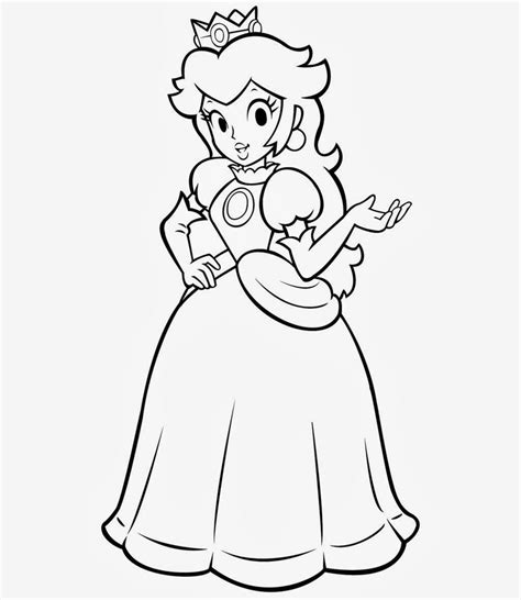 princess peach coloring pages coloring pages