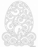 Coloring Egg Swirl Pages Easter Mandala Printable Kids Jajka Do Szablon Ostern Druku Witraż Swirly Cool 1280 Wycinanki Paste Filigree sketch template