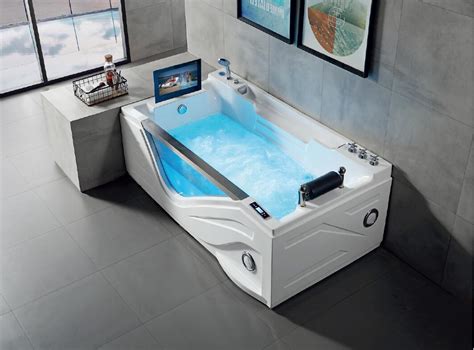 Woma Luxury Hot Tub Acrylic Massage Spa Jets Whirlpool Tub With Tv Left