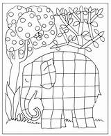 Coloring Elmer Elephant Popular sketch template