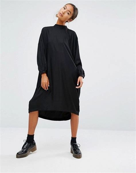 httpwwwasoscommonkimonki oversized long sleeve midi dressprdiid long