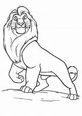 Lion King Mufasa Coloring Pages Kids Printable Disney Drawing Procoloring Colouring Simba Drawings Color Print Sheets Scar Character Baby Popular sketch template