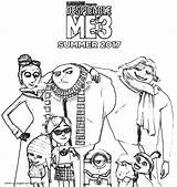 Despicable Coloring Pages Printable Print Minions Drawing Look Sheets Other Minion sketch template