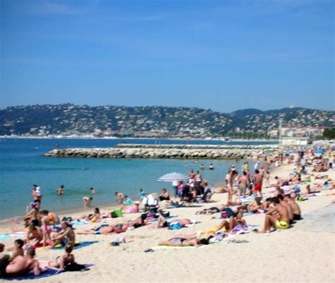 typical beach scene   french riviera  weather  gorgeous