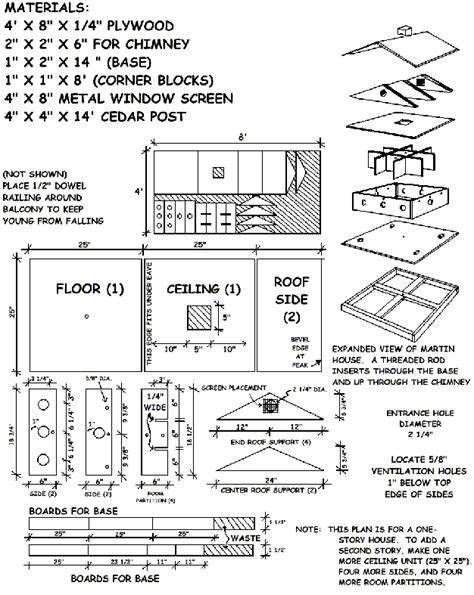 printable bird house plans    projects added weekly