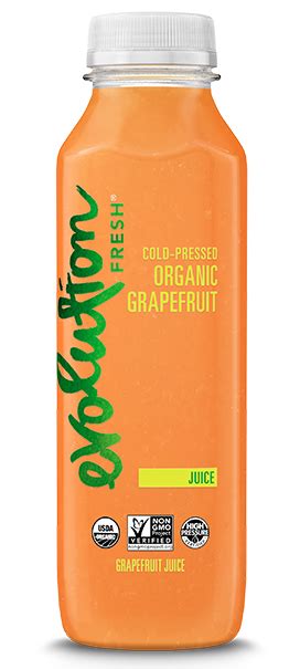 evolution fresh organic grapefruit cold pressed juice