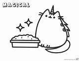 Pusheen Coloring Pages Cat Printable Cute Unicorn Magical Magic Kids Color Birthday Print Getcolorings Getdrawings Xcolorings Bettercoloring sketch template