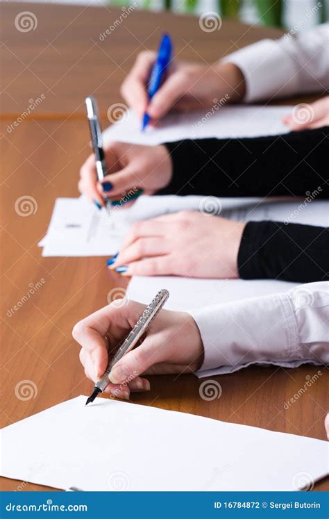 signing girl stock photo image  agreement deal mortgage