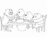 Bears Bare Coloring Pages Bear Panda Charlie Printable Grizzly Cartoon Ice Nom Eating Christmas Wonder sketch template