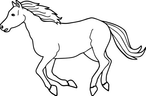 horse coloring page  preschool  file svg png dxf eps