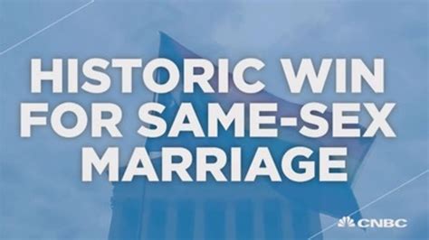 Historic Victory For Same Sex Marriage Advocates