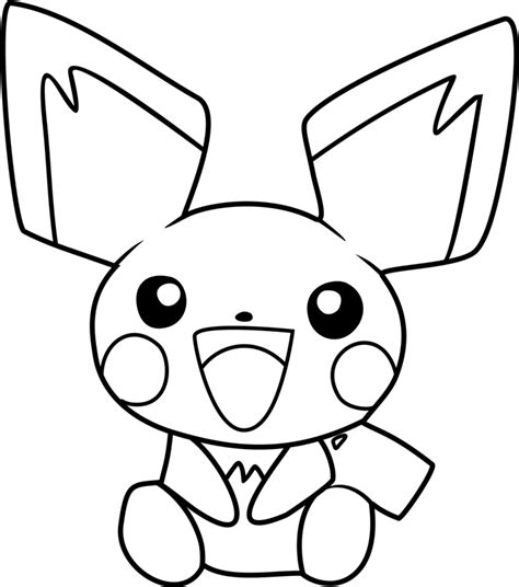 happy pichu pokemon coloring play  coloring game
