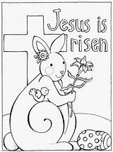 Easter Coloring Pages Jesus Resurrection Religious Printable Kids Risen Catholic Bible Bunny Christian Colouring Alive Sheet Color Sheets Print Cross sketch template
