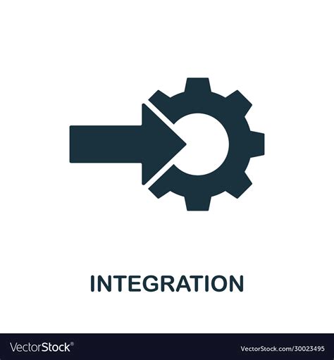 integration icon simple element  digital vector image