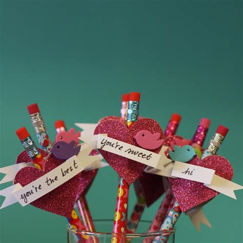 days time valentines day pencil toppers