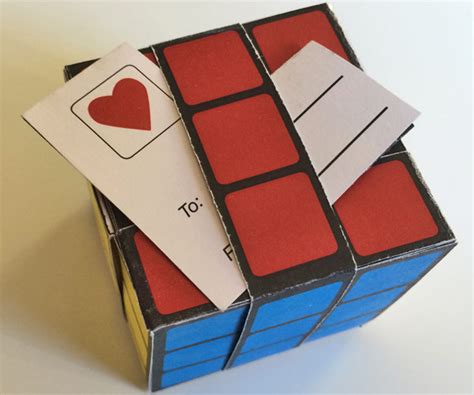 printable easy paper rubiks cube diy template