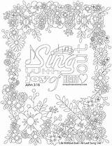 Coloring Sing Joy Heart Instant sketch template