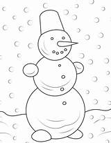 Schneemann Ausmalbilder Snowman Bałwan Supercoloring Zima Ausdrucken Kolorowanka sketch template