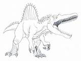 Spinosaurus Coloring Color Pages Getdrawings Getcolorings Print sketch template