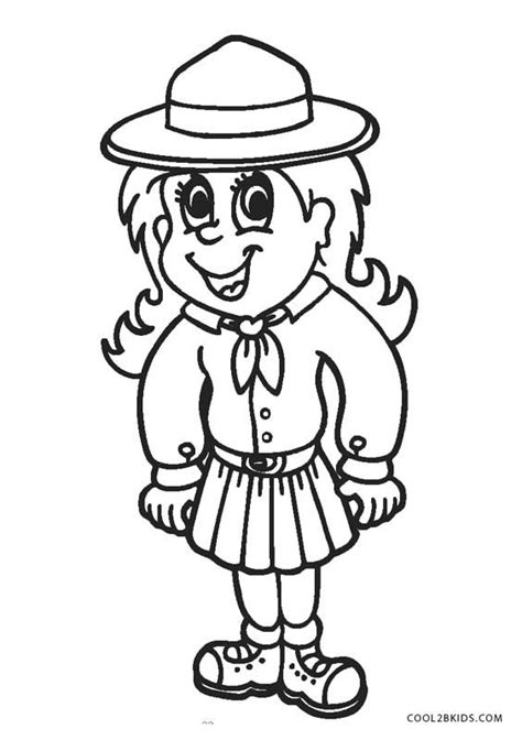 printable girl scout coloring pages  kids coolbkids