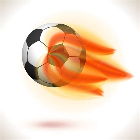 Free Vector Flaming Soccer Ball Isolated