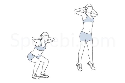 jump squat illustrated exercise guide workout guide squat workout