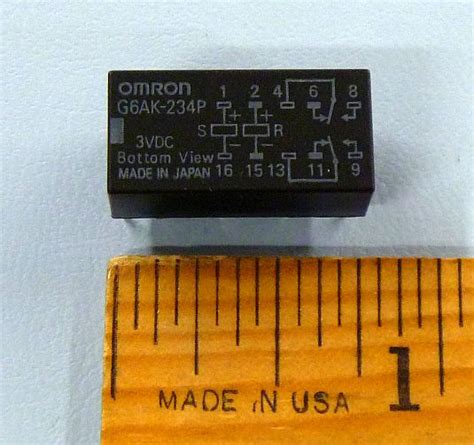 omron dpdt dual latching vdc standard relay model gak p dc