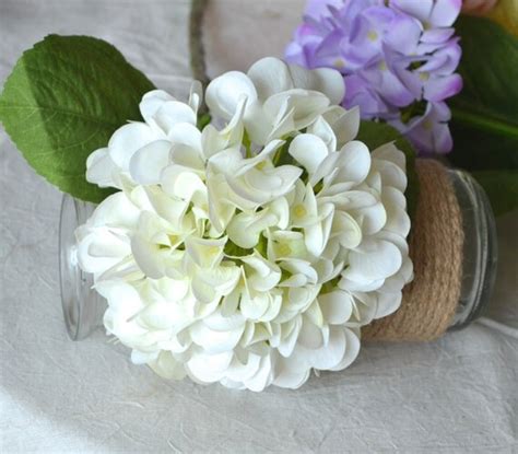 white cream hydrangeas real touch hydrangeas for silk wedding