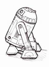 Coloring Pages C3po Drawing Getcolorings Line Printable Getdrawings sketch template