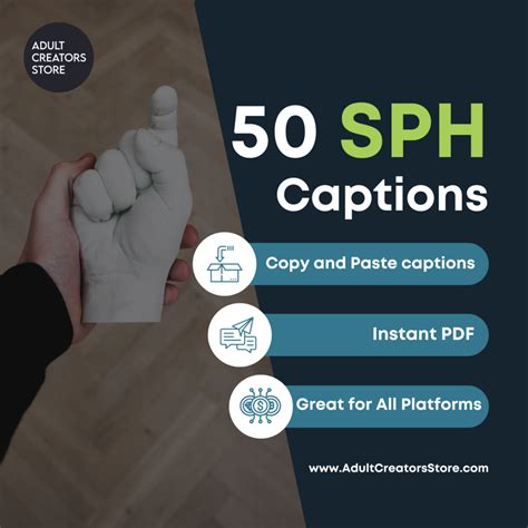 50 Sph Captions For Onlyfans Adult Creators Store
