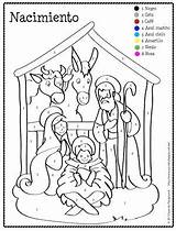 Spanish Coloring Pages Christmas Color Number Numbers Colors Posadas Printable Las Printables Christian Sheets Playground Spanishplayground Nativity Vocabulary Teaching Sad sketch template
