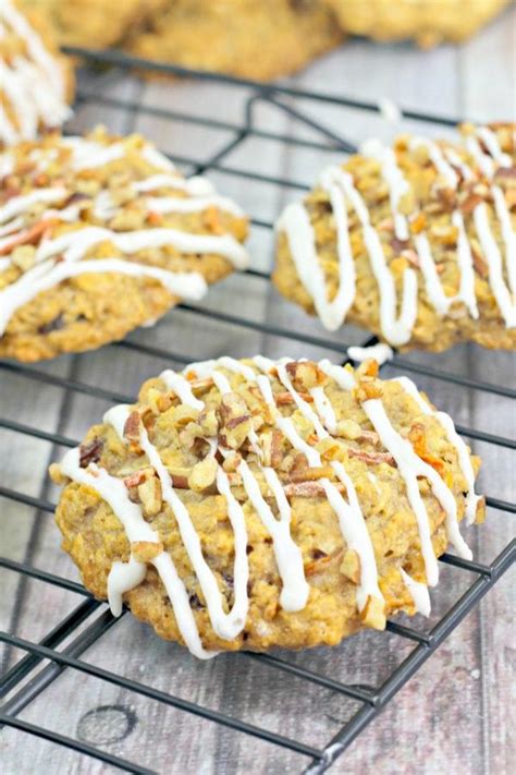 ultimate carrot cake cookies  frosting baking beauty