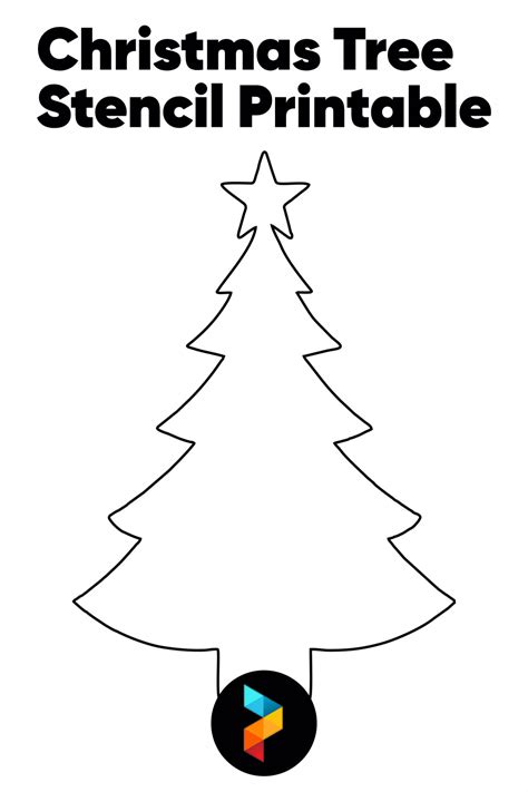 christmas tree stencil printable     printablee